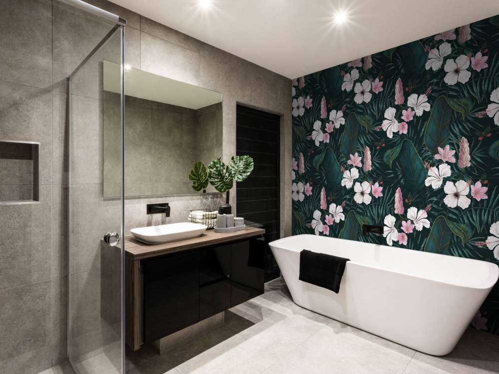 Tropische bloemen patroon