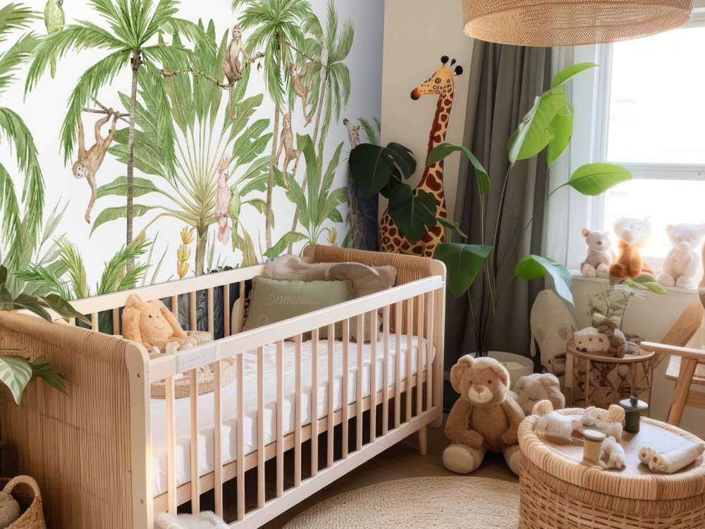 Watercolour jungle animals