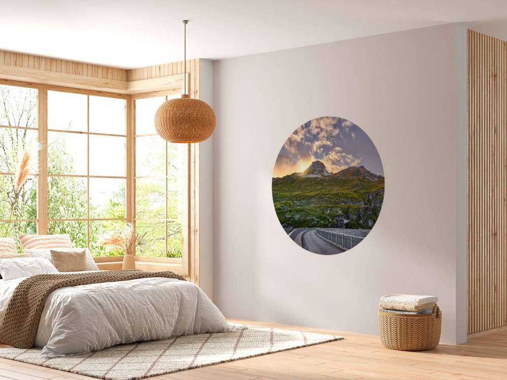 Sunset at a reservoir