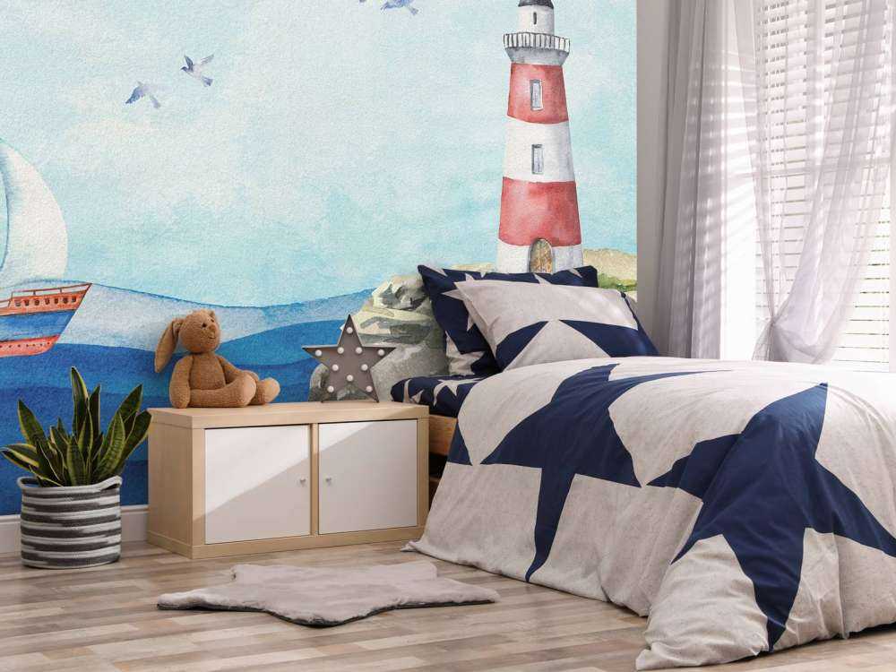 Lighthouse on rocks