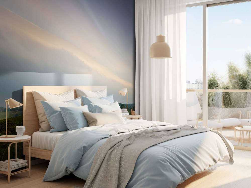 Dreigende plankwolk (Shelfcloud) boven heidegebied