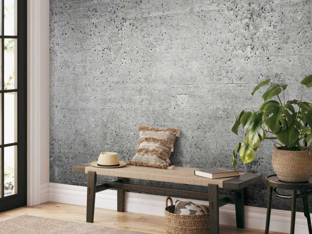 Donker betonnen muur