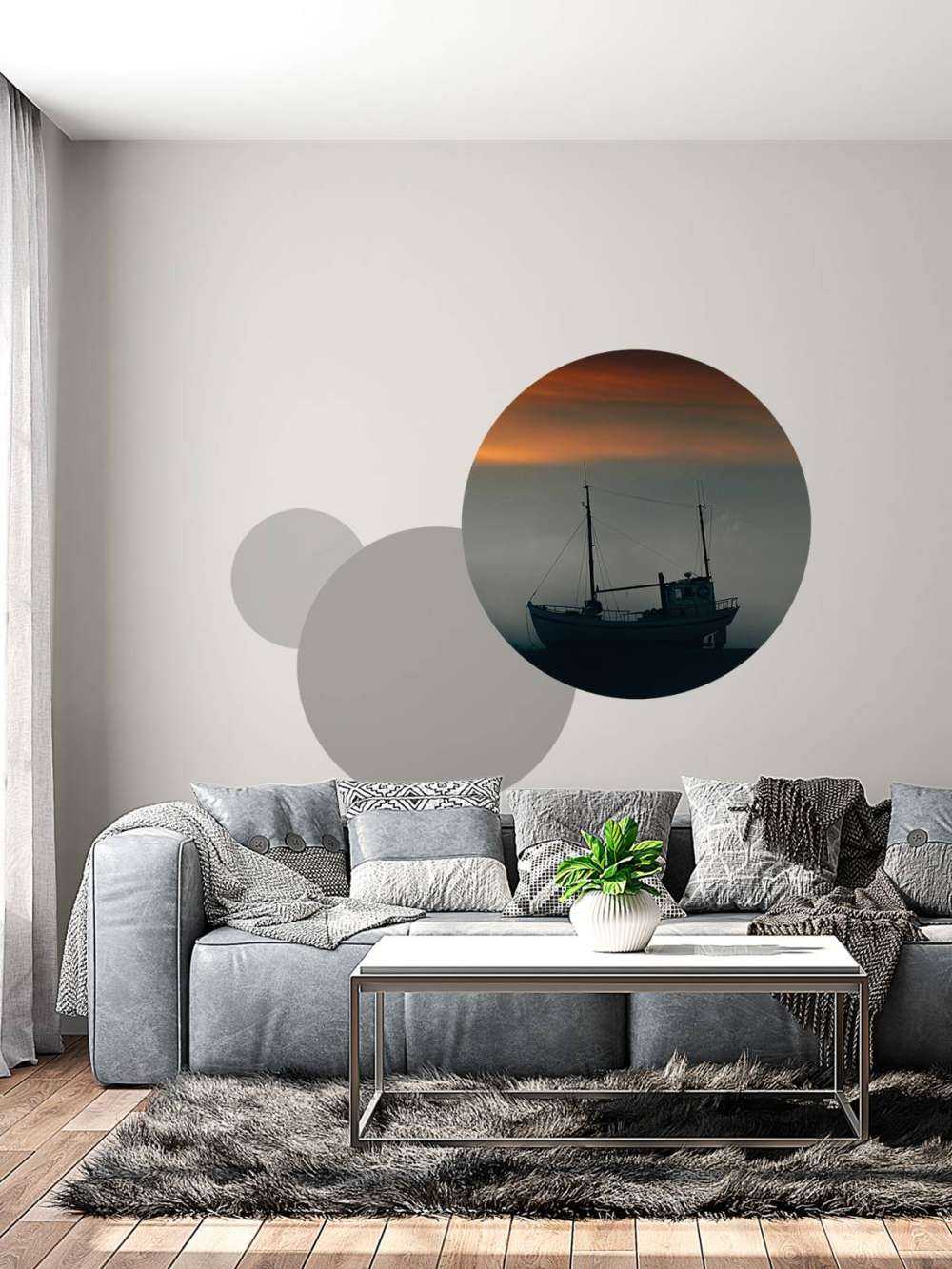 Boat during sunset