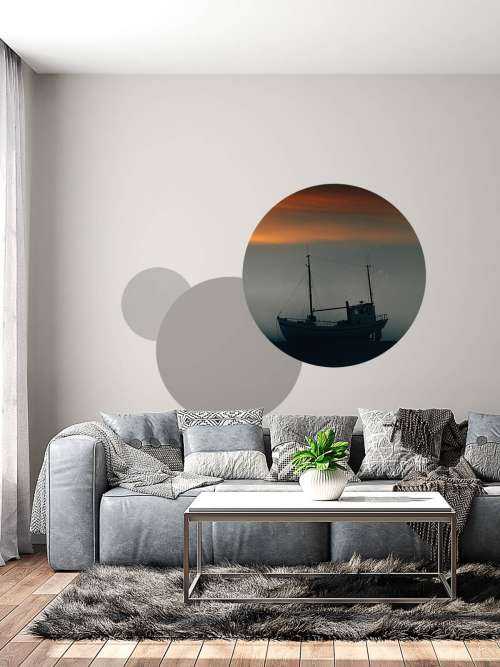 Boat during sunset