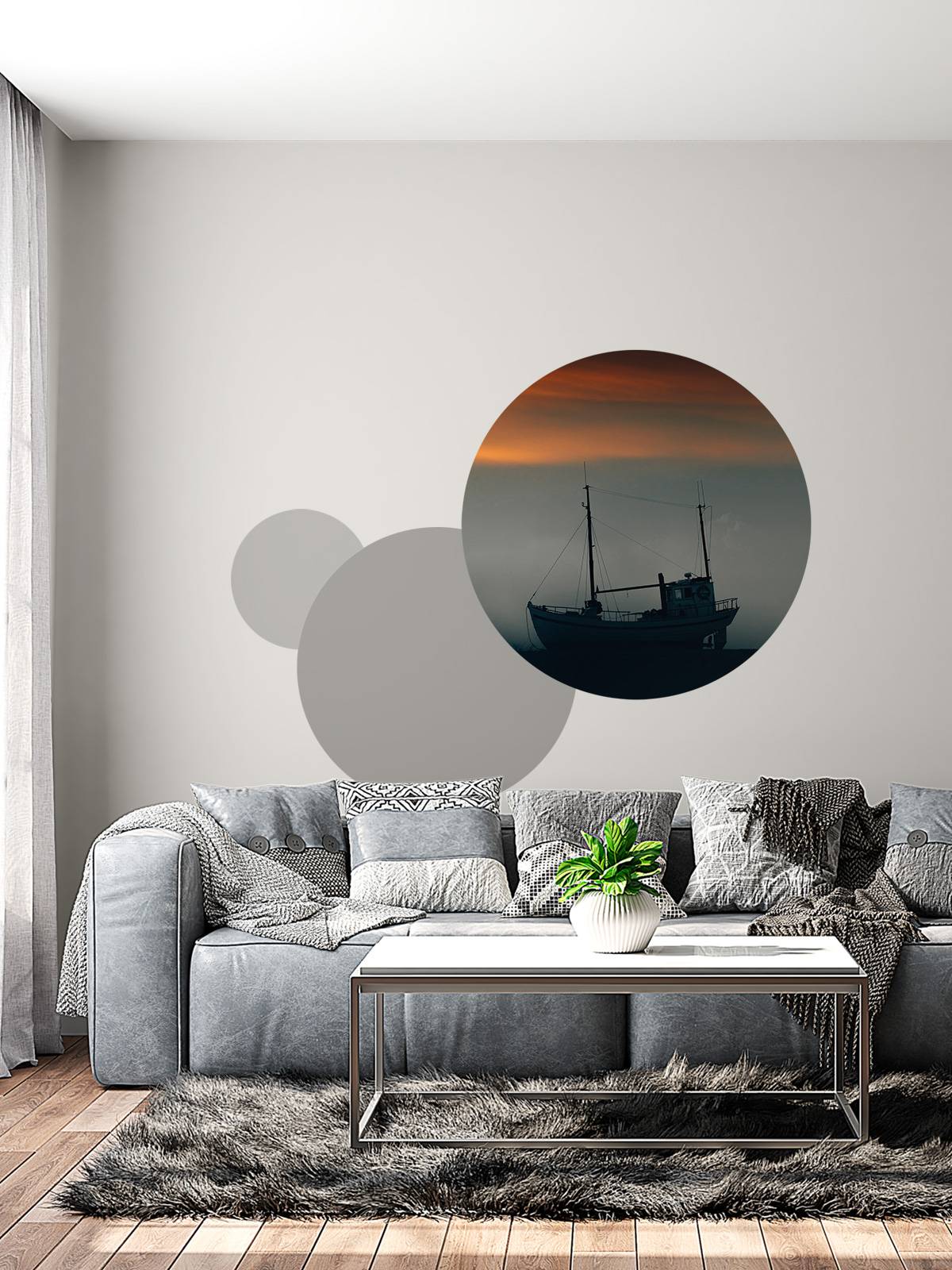 Boat during sunset