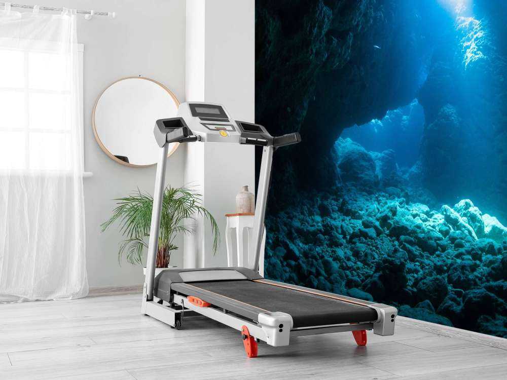 Dark cave in the ocean