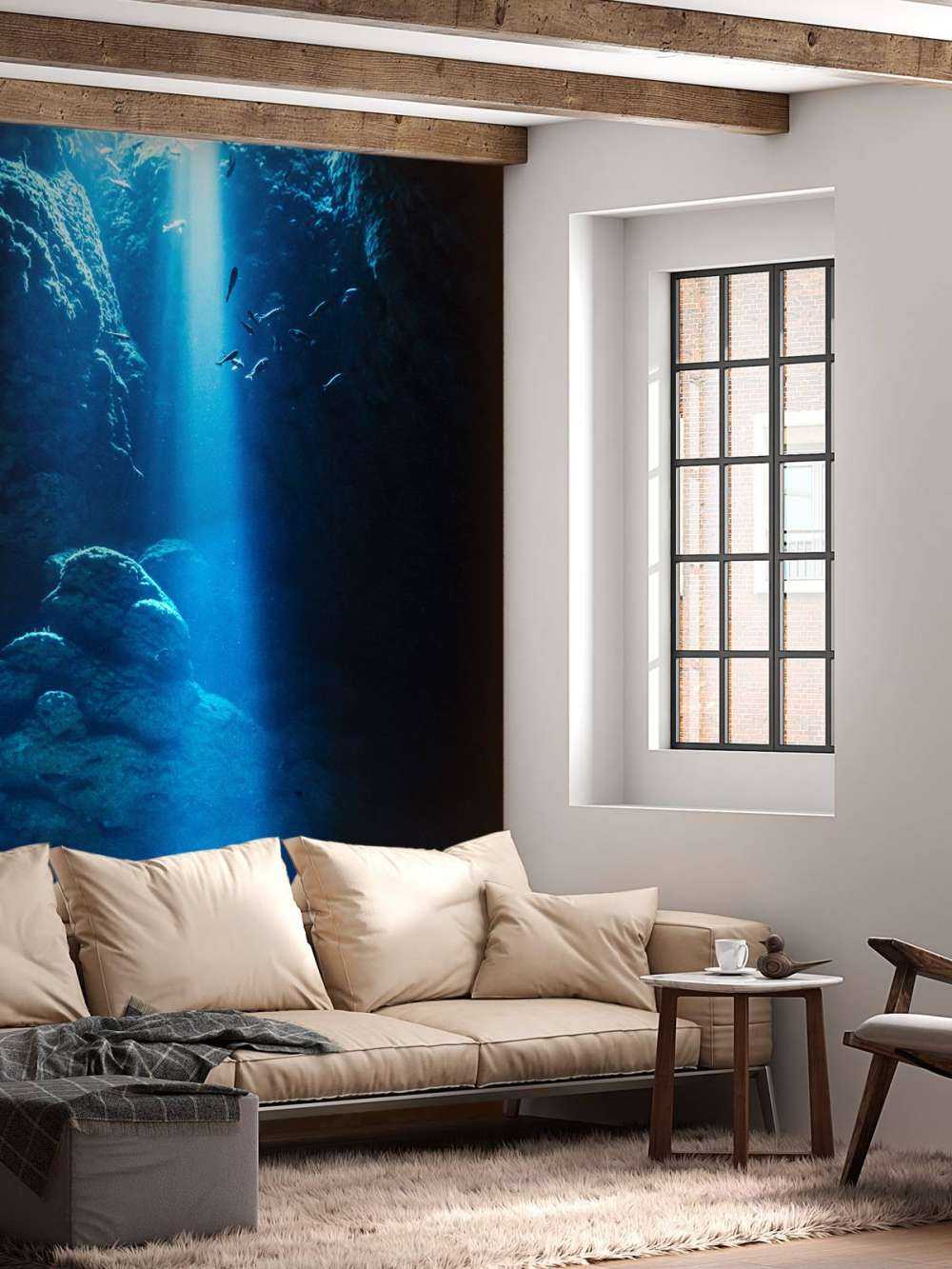 Light in a cave