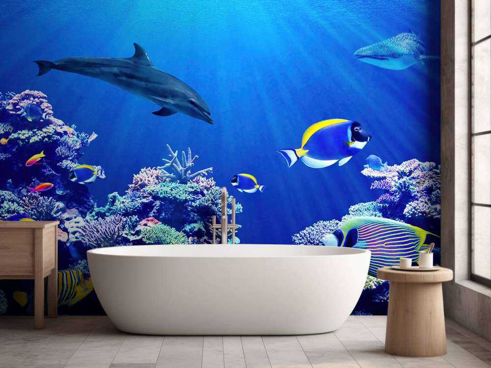 Underwater world blue