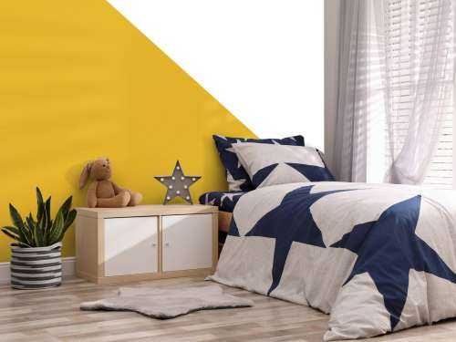 Triangle, ochre yellow