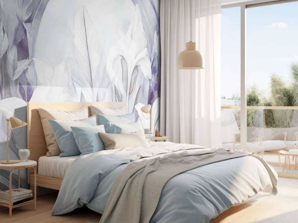 Irises at Sunrise Purple