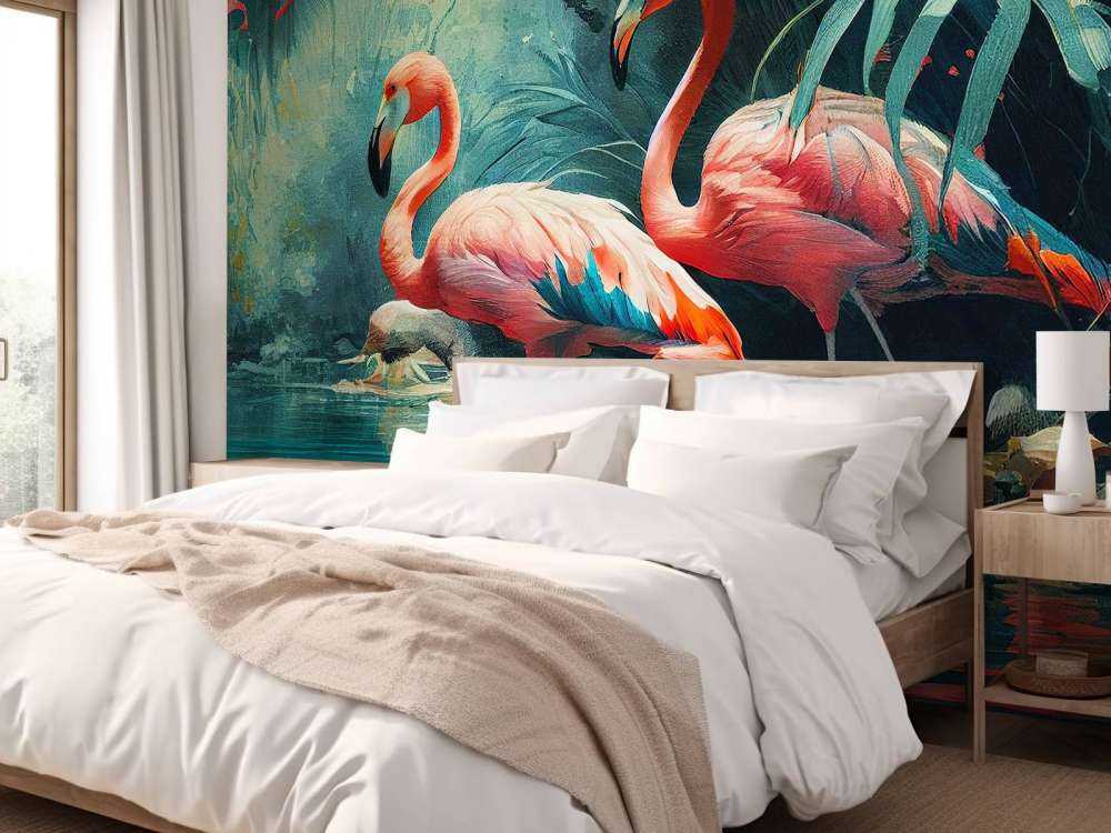 Flamingo Oasis Awakening