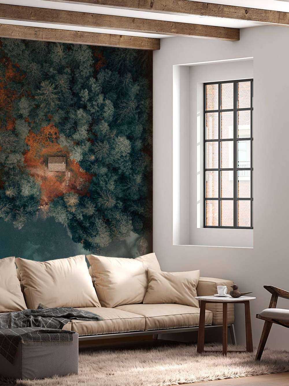 Cabin in the middle of the forest