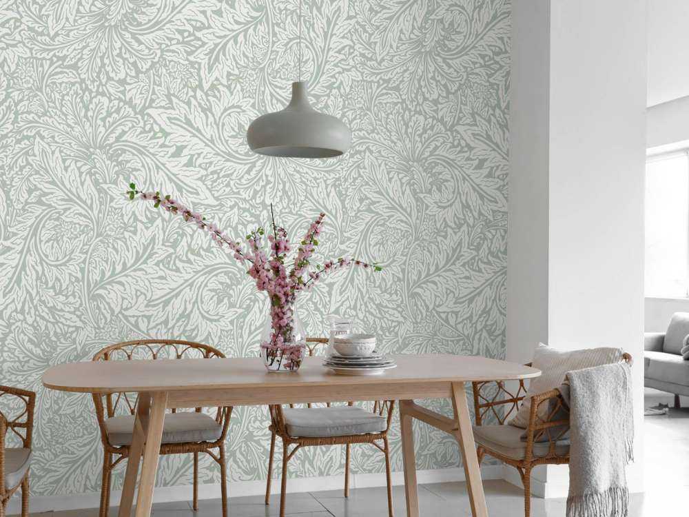Morris Florals & Leaves - sage green