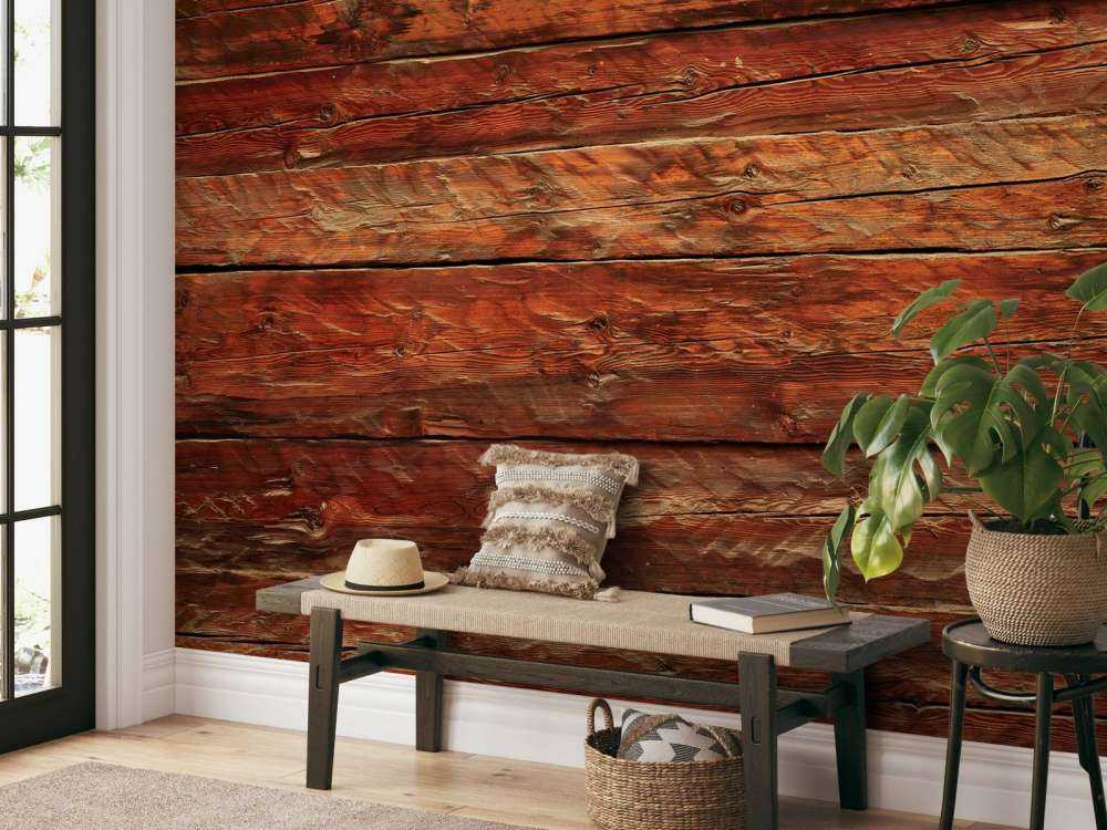 Wood with rough structure