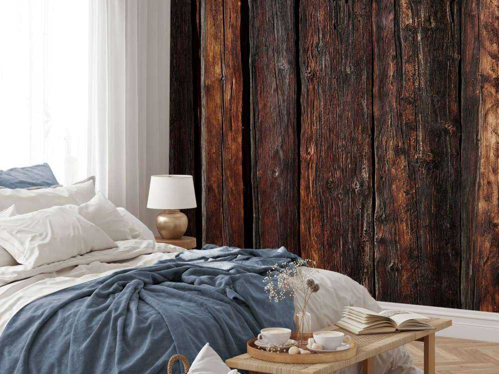 Dark vertical timber