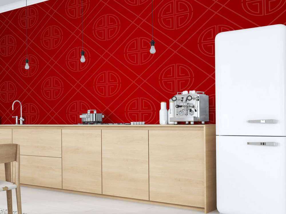 Red Chinese pattern