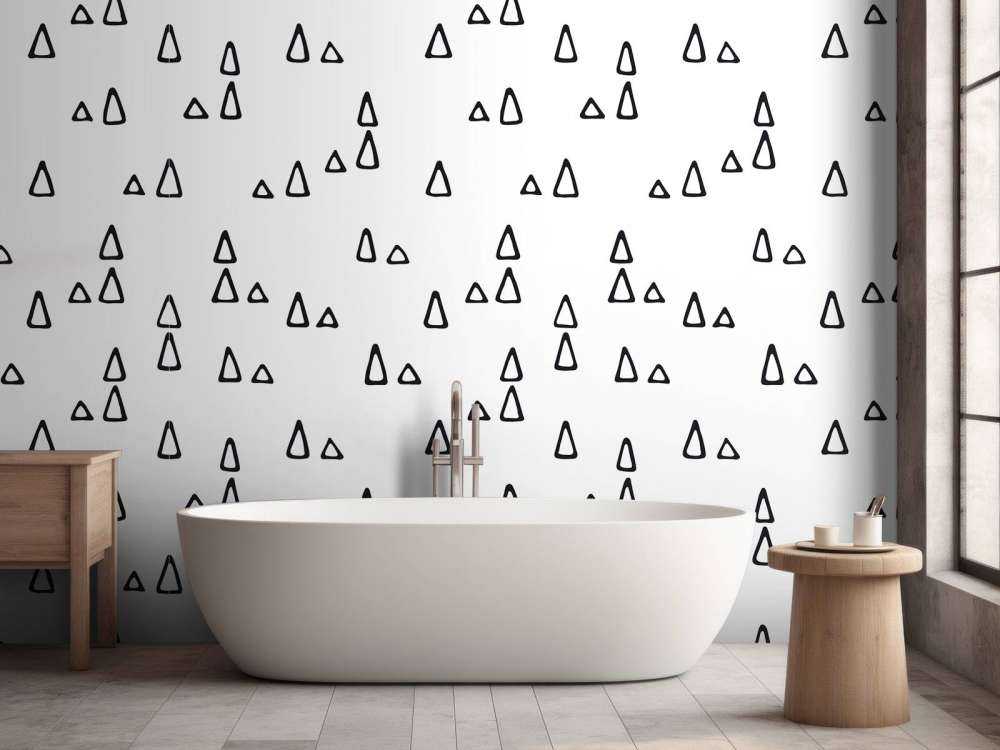 Triangles black and white