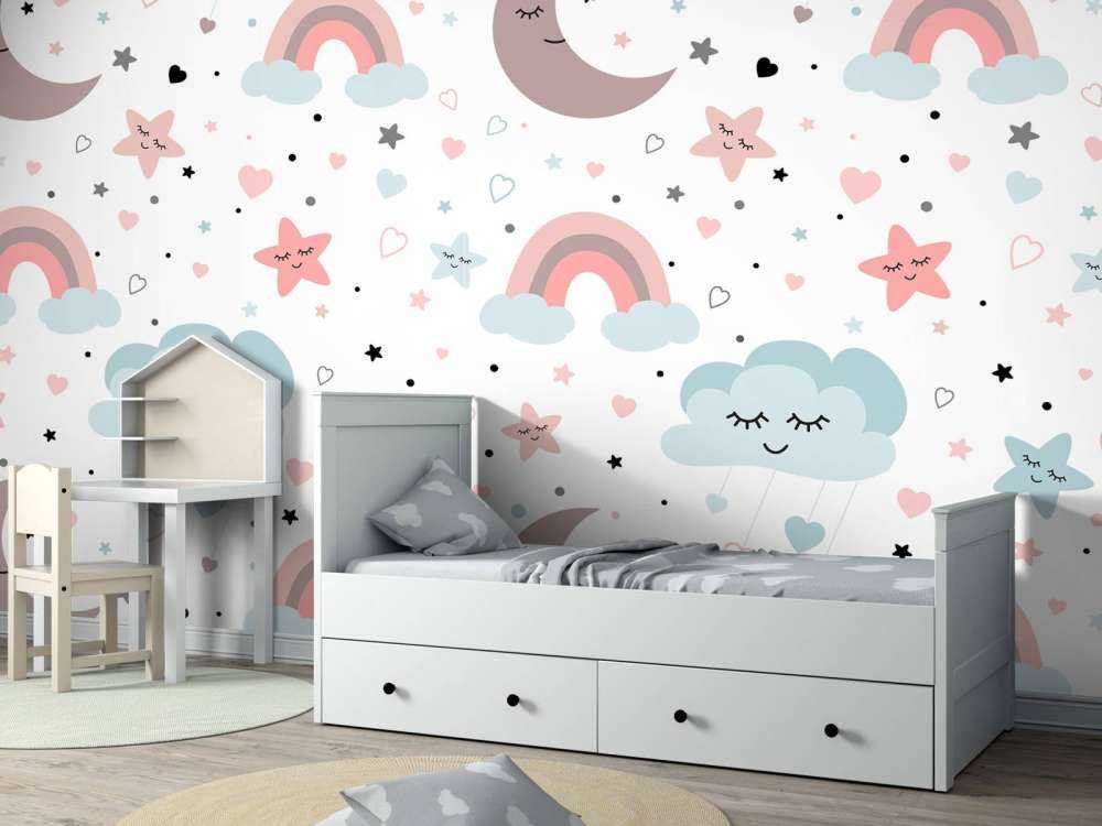 Clouds, moons and rainbows