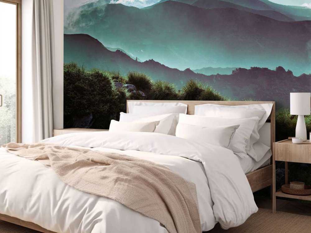 Jungle with mountains