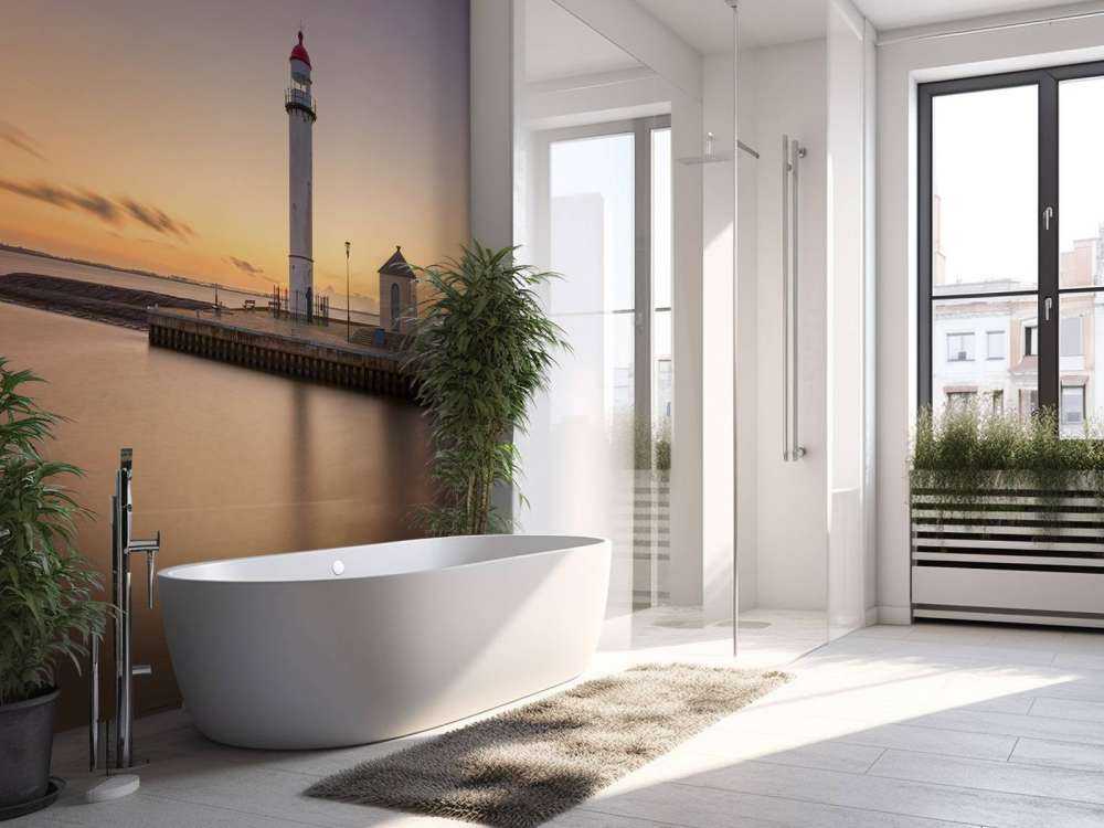 Lighthouse at sunset