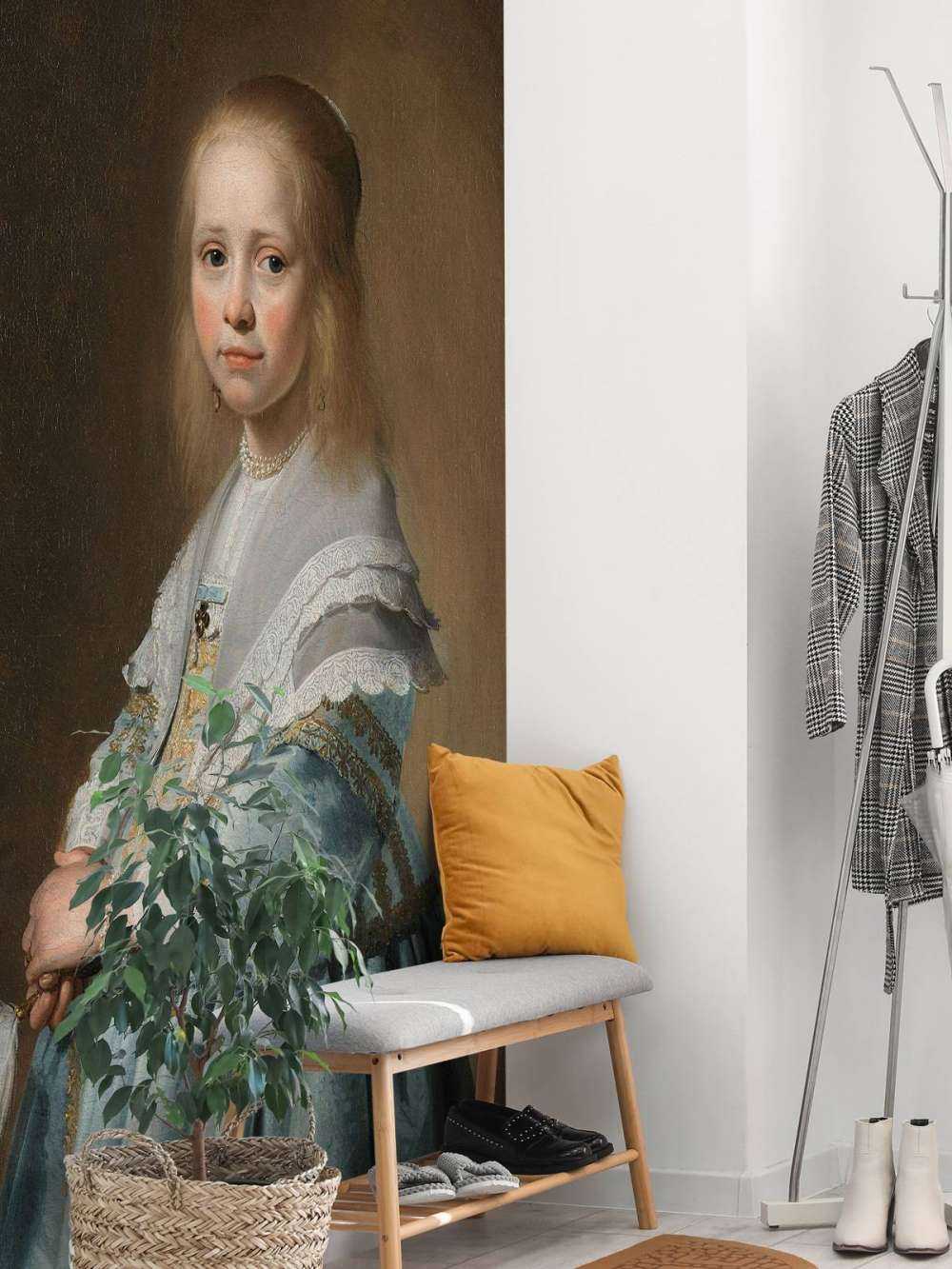 Portrait of a girl in blue