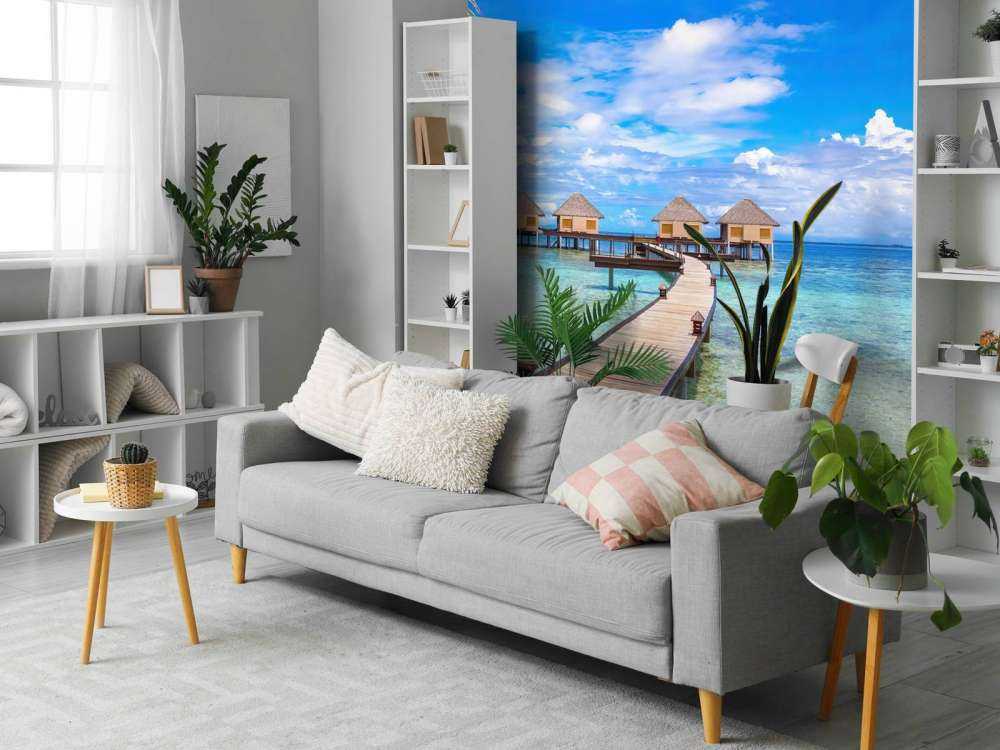 Water villas in the Maldives