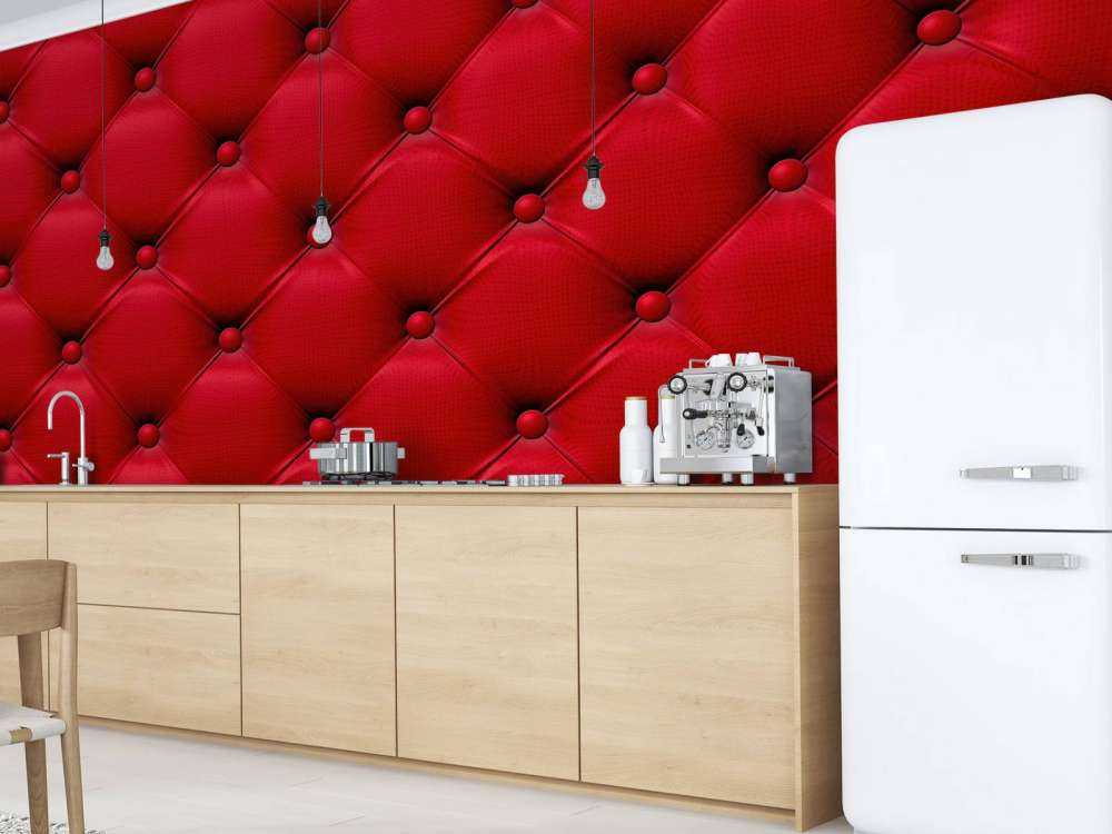 Red Chesterfield look