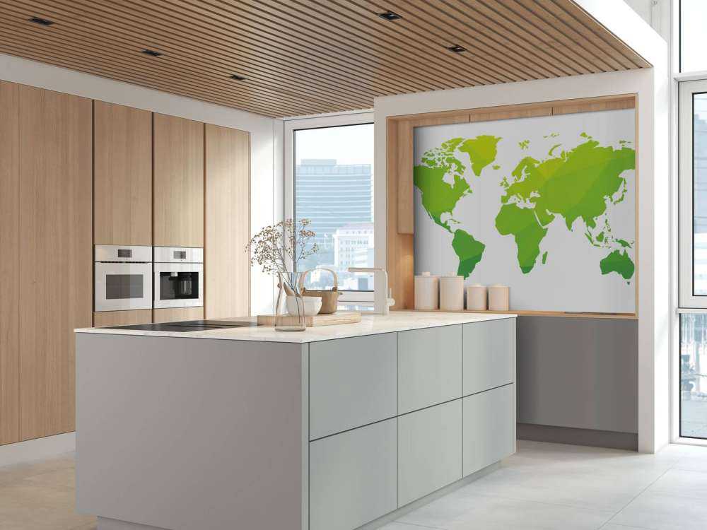 Green world map