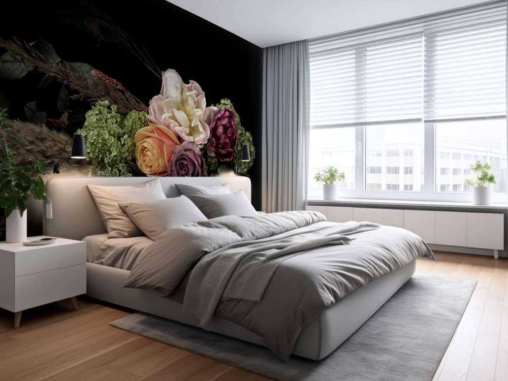 Peacock feather flower bouquet