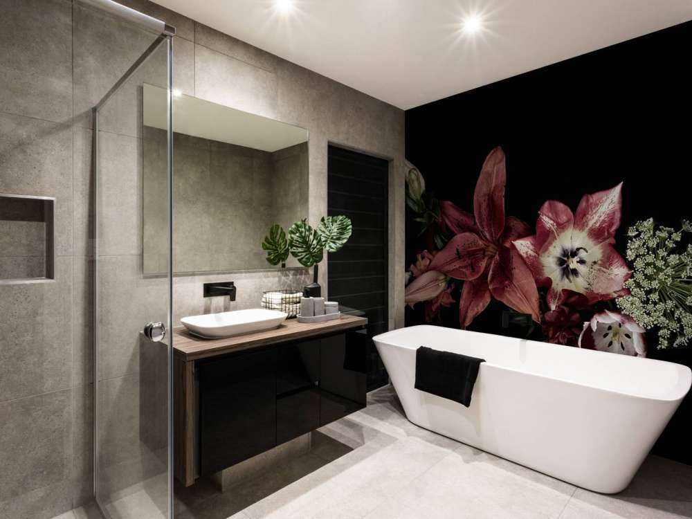 Composed colourful flowers