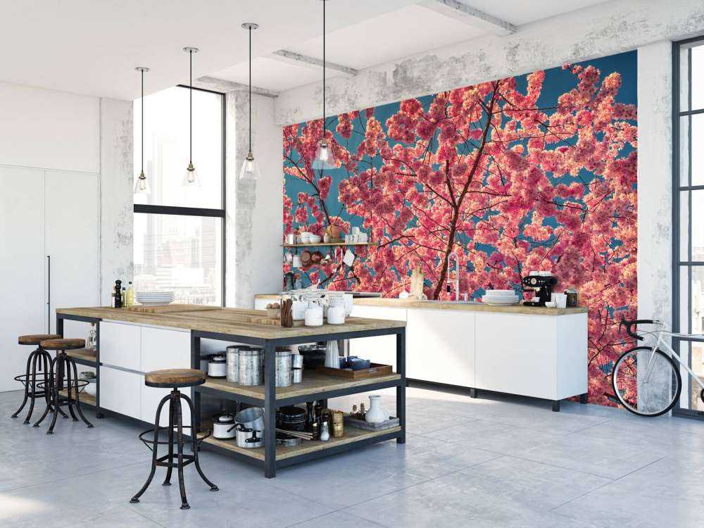 Bright pink blossoms