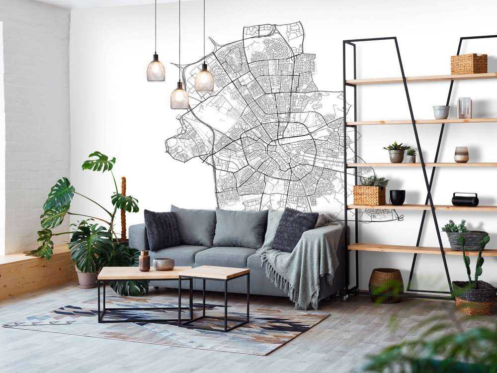 Map of Eindhoven, white