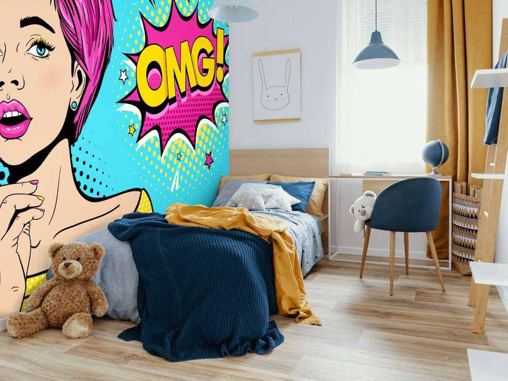 Woman in pop art style