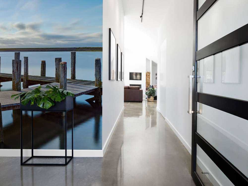 Wooden jetty at sunrise