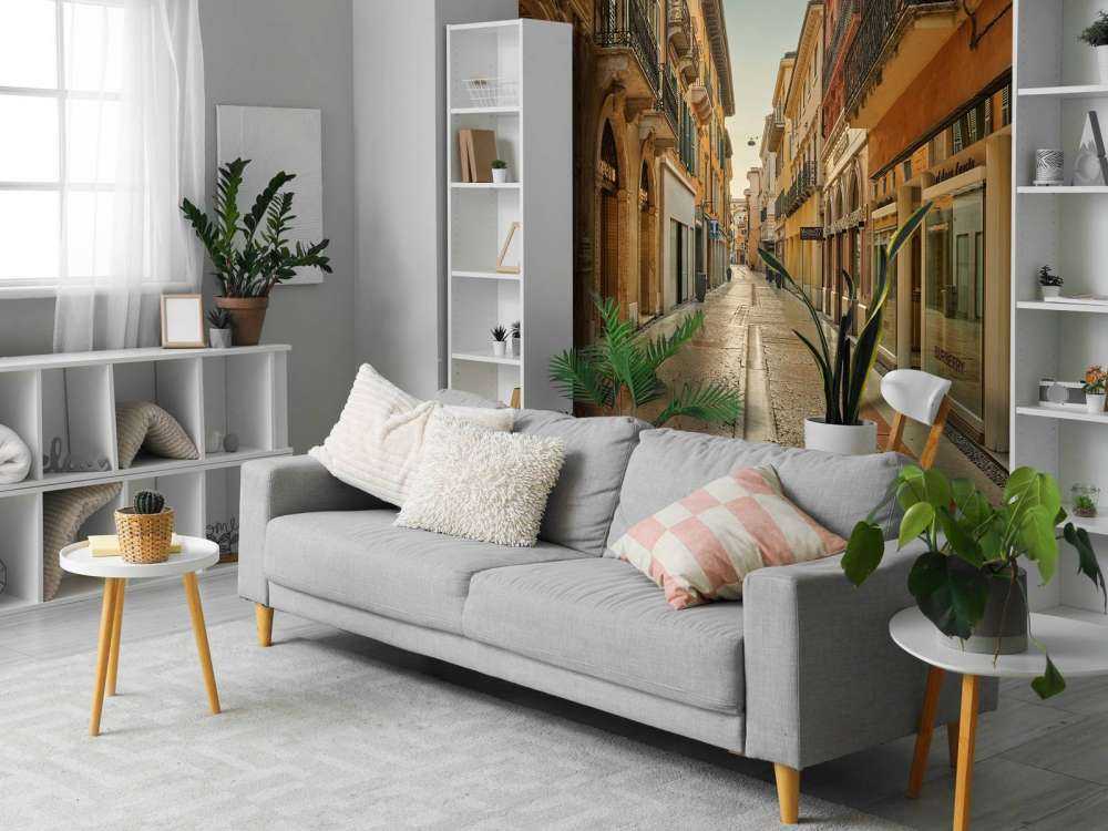 Shopping street in Italy