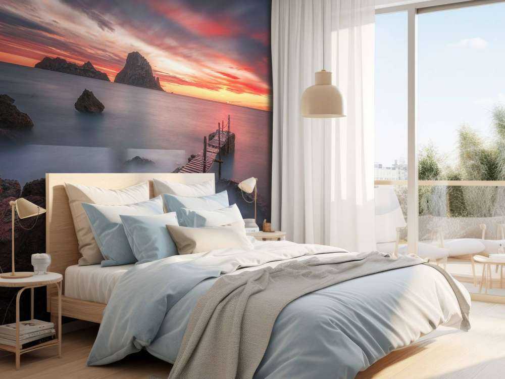 Red sunset in Ibiza ...