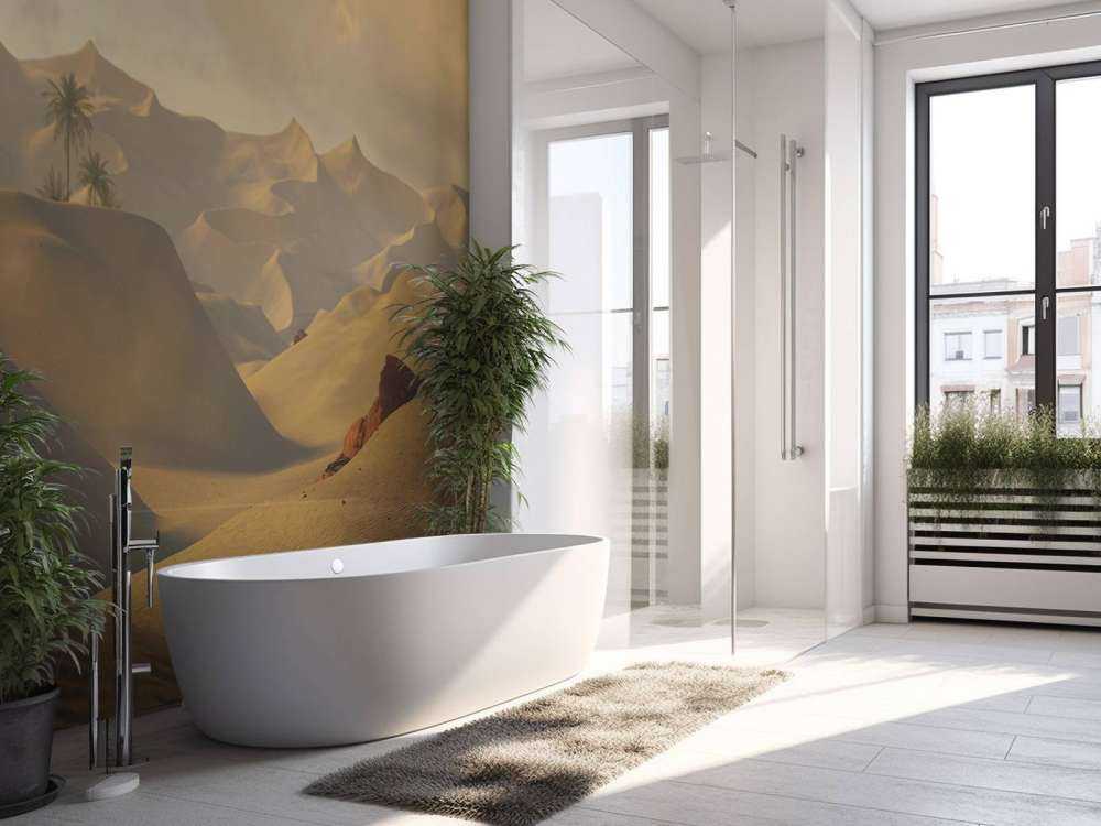 Golden hour in the desert