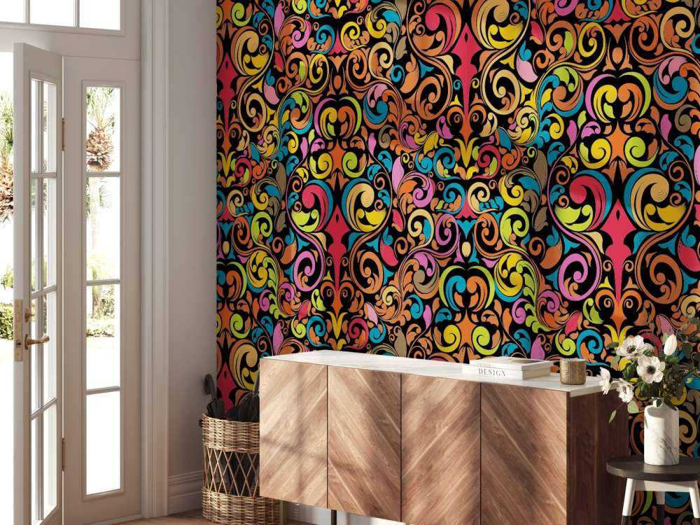 Abstract coloured figures