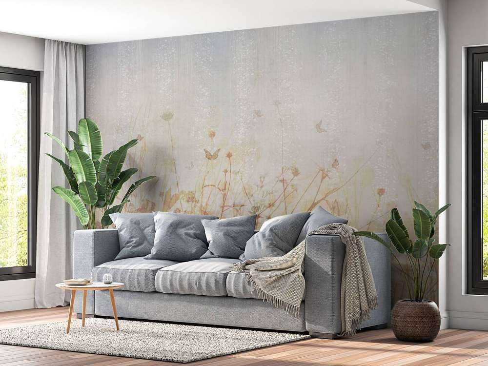 Butterflies and flowers