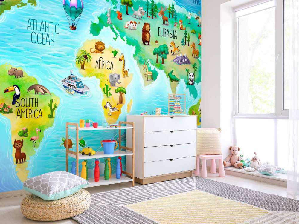 World map for kids