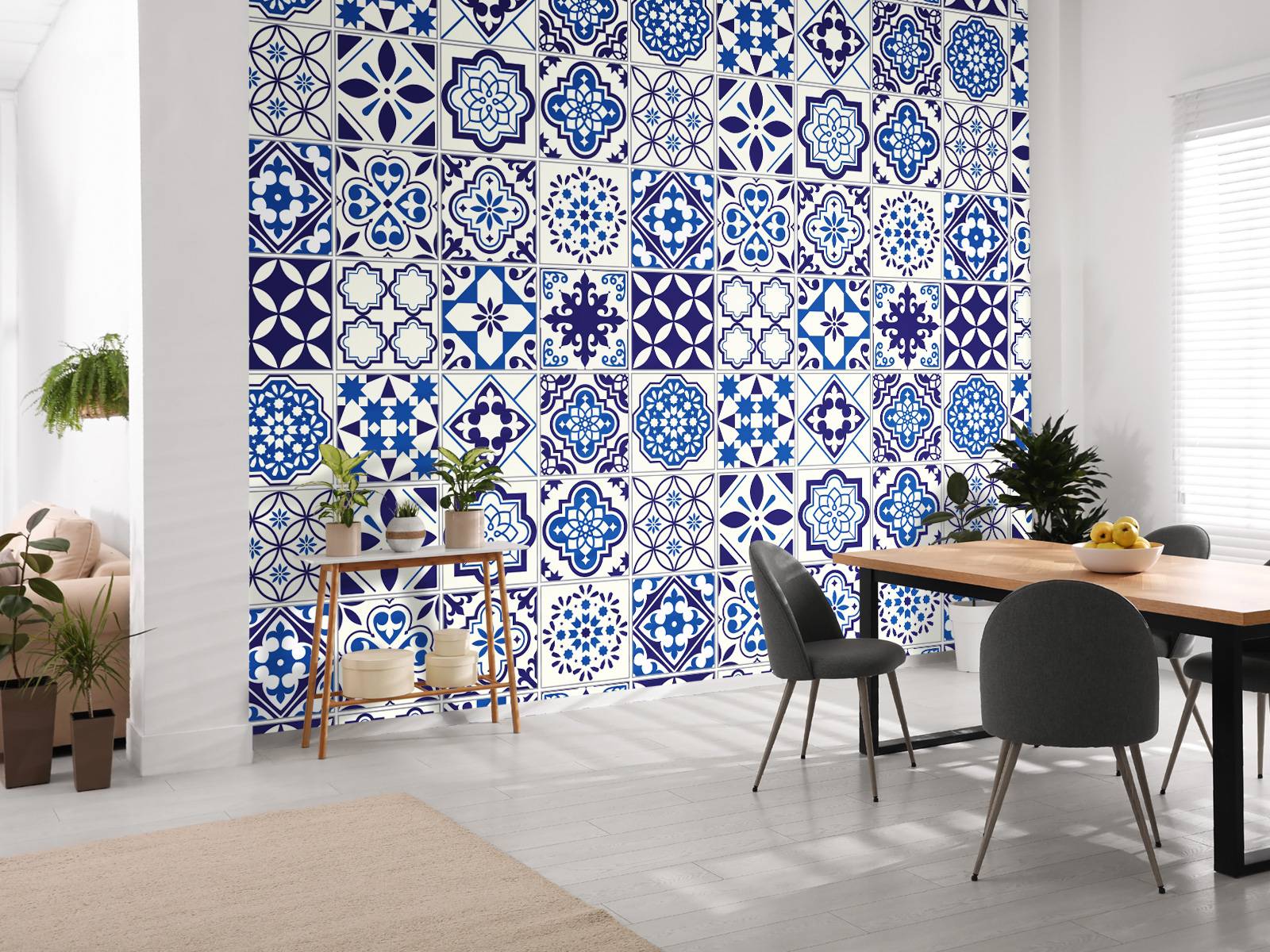 Blue tiles