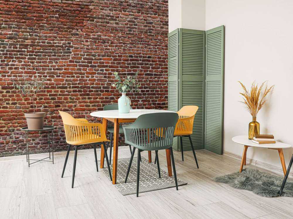 Restored exterior wall