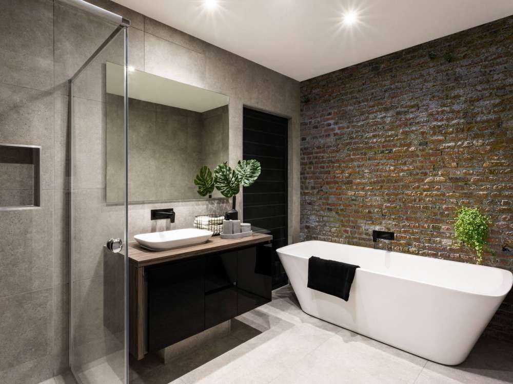 Old stone city wall with plants