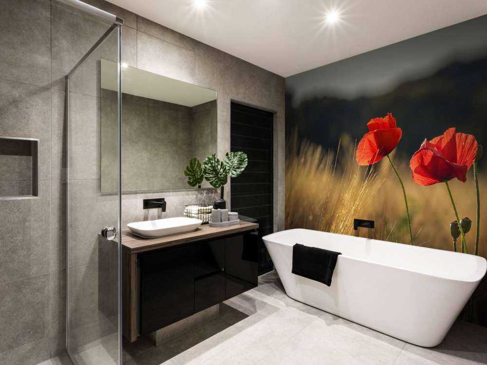 Poppies in a wheat field