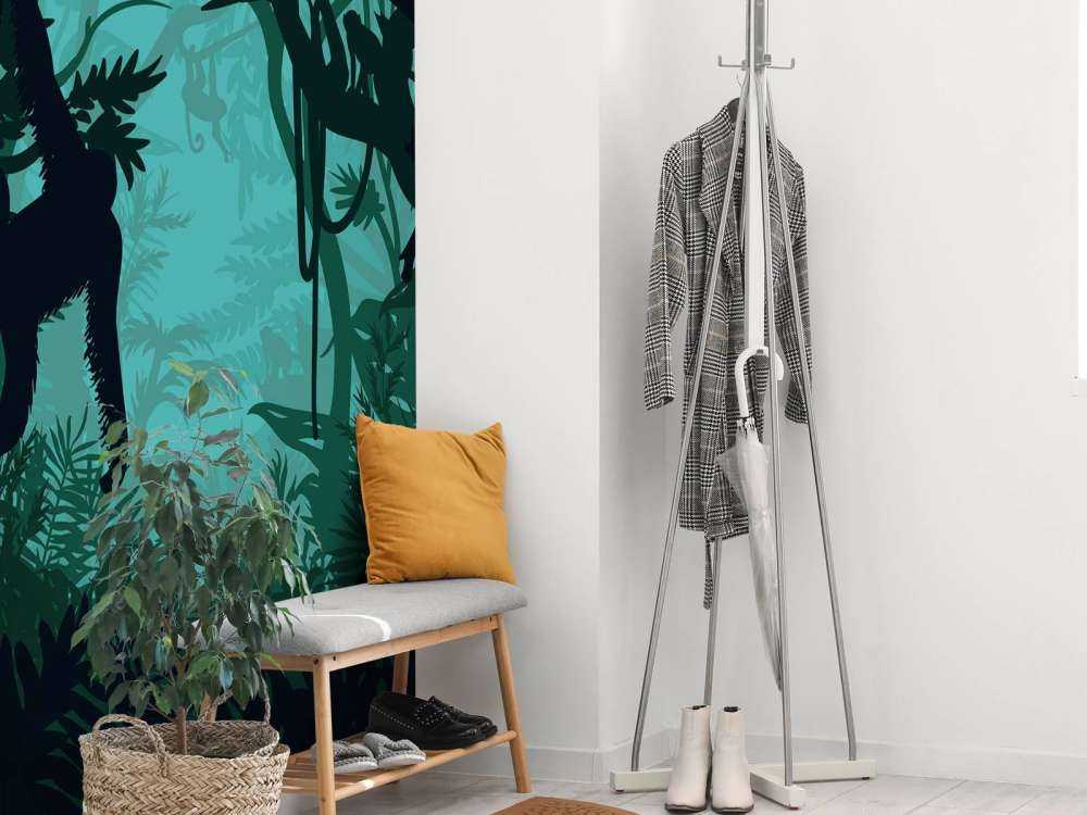 Monkey in the jungle