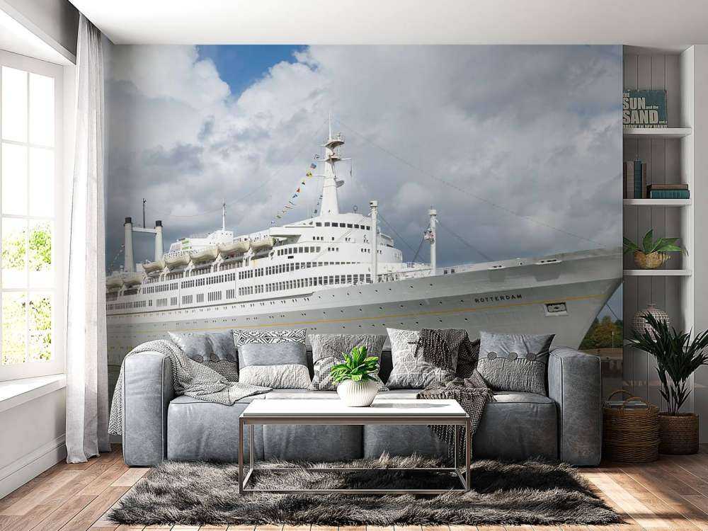 Stylish ocean giant in the harbor