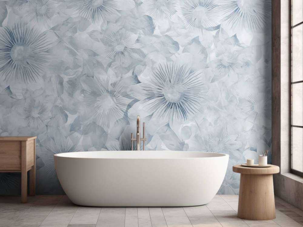 Botanical Watercolor Elegance Blue Moon