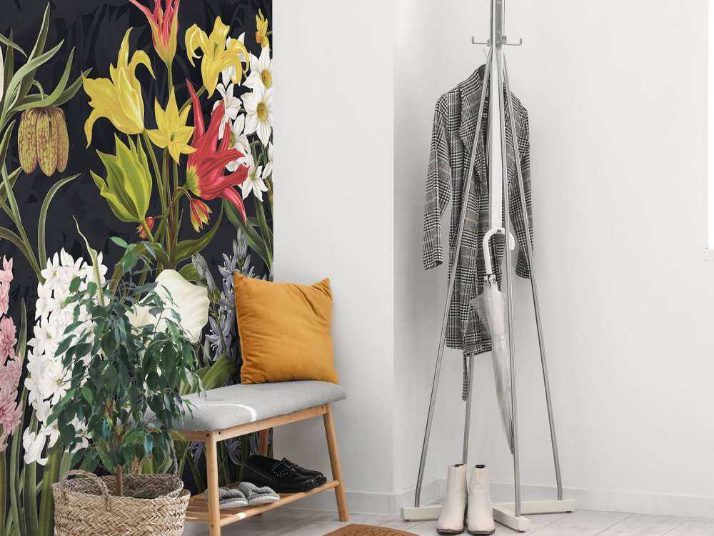 Spring Flowers - Silver Frost Gray