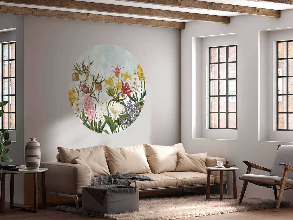 Spring Flowers - Soft Aqua Breeze