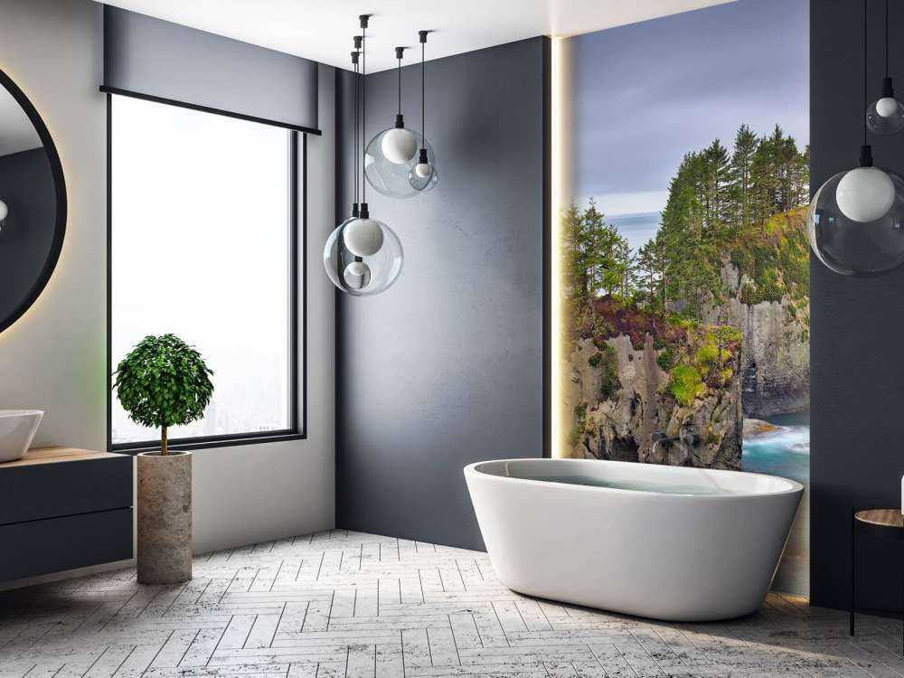 Rocky islands in the sea